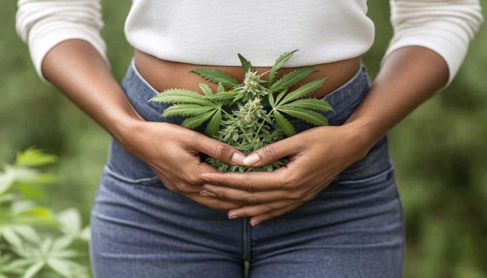 Visual guide showing how weed cause diarrhea.