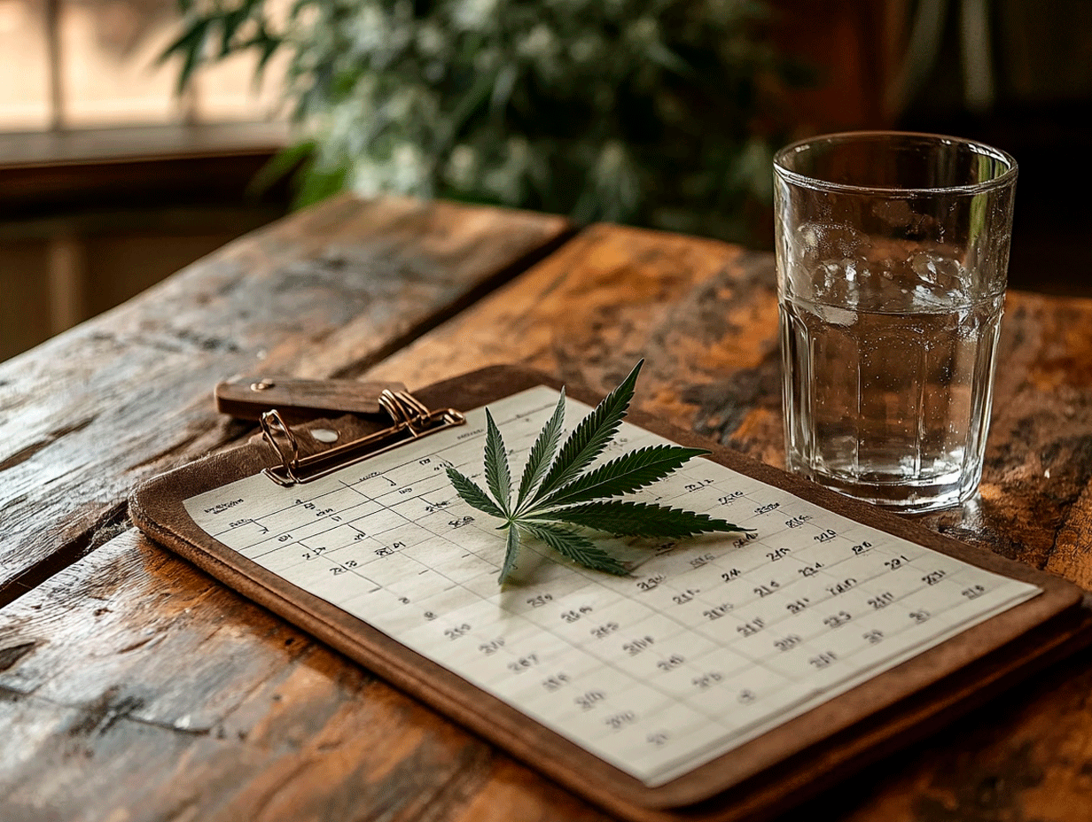 Diagram of human silhouette highlighting fat stores and elimination routes, explaining how long does cannabis stay in your body.