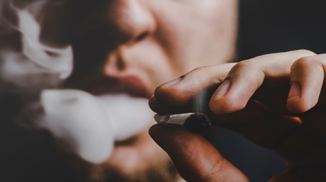 Joint cannabis smoke